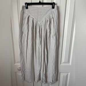 Tiendo Ho Moroccan Cotton Rayon Blend Wide Leg Pant